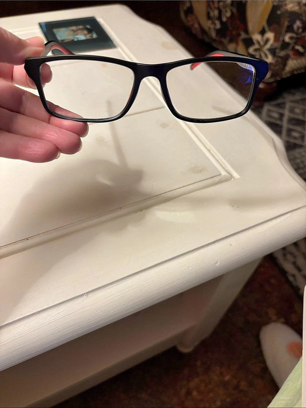 Black Full-Rim Magnifying Glasses with case